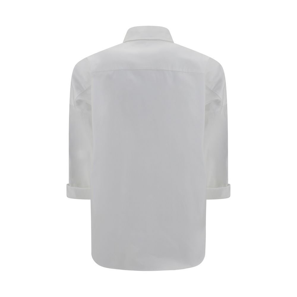 Brunello Cucinelli White Cotton Shirt Glam Steals