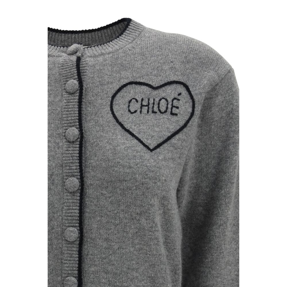 Chloé Gray Wool Cardigan Glam Steals