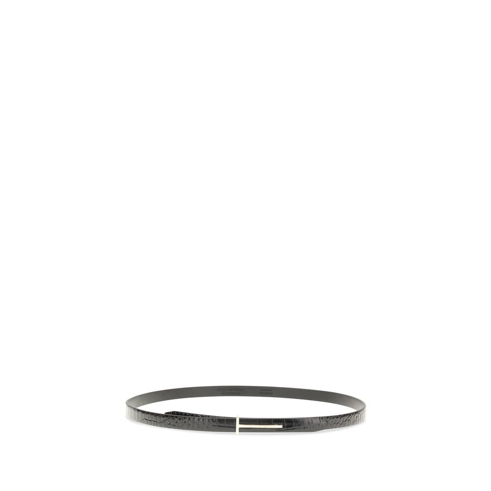 Tom Ford Black Leather Thin Belt Glam Steals