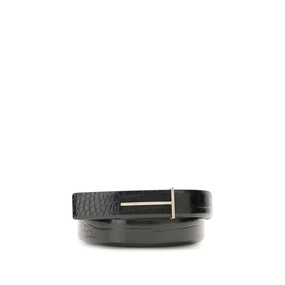 Tom Ford Black Goatskin Regular Belt Glam Steals