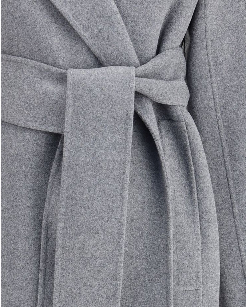 Khaite Gray Wool Coat Glam Steals