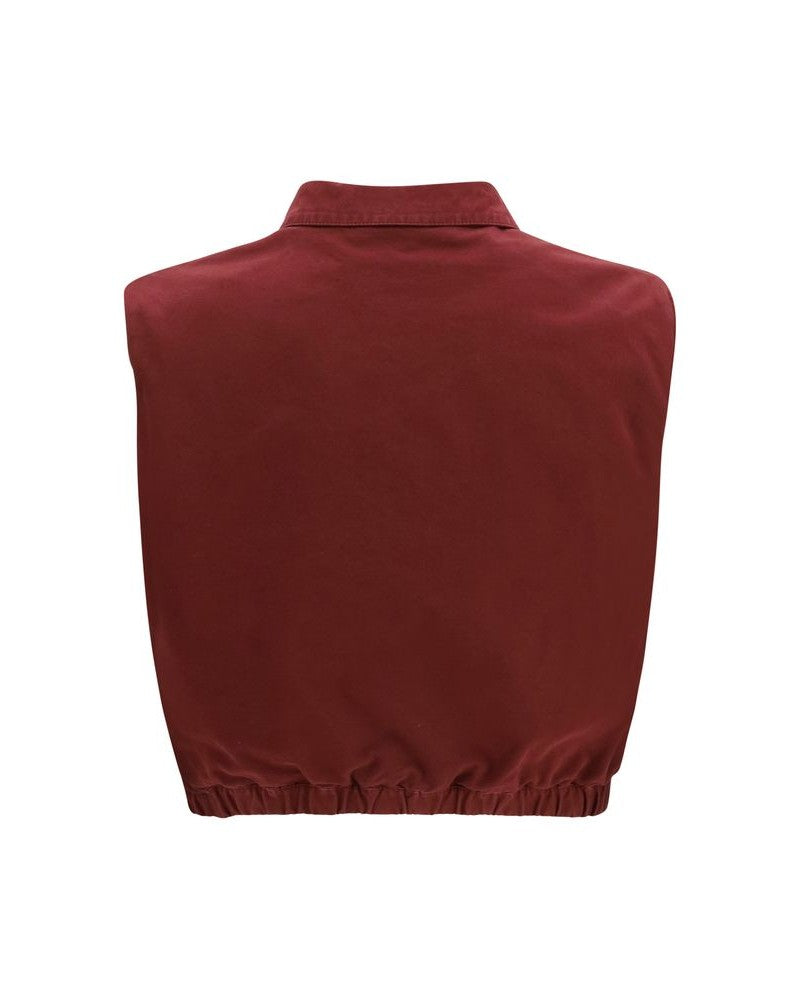 Miu Miu Cotton Bordeaux Jacket Glam Steals