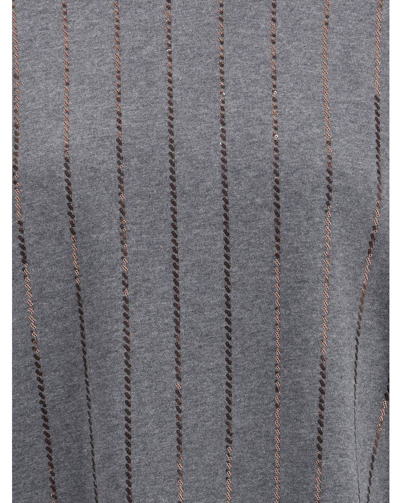 Brunello Cucinelli Gray Cotton Sweatshirt Glam Steals