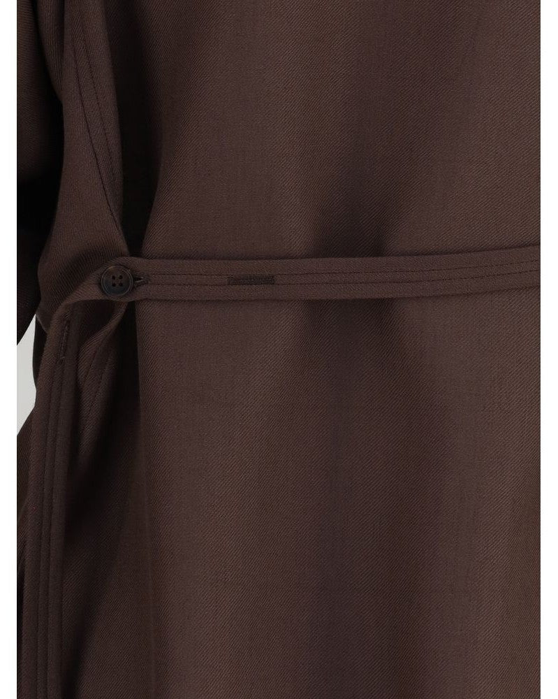 Brunello Cucinelli Brown Polyester Dress Shirt Glam Steals