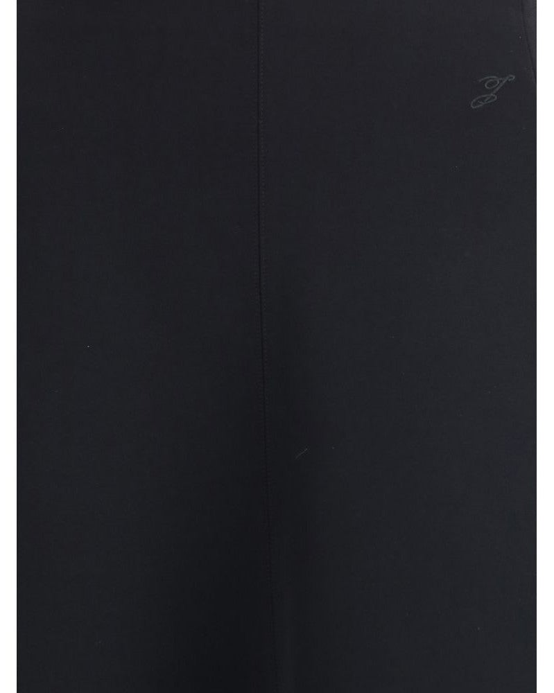 Jacquemus Black Cotton Midi Skirt