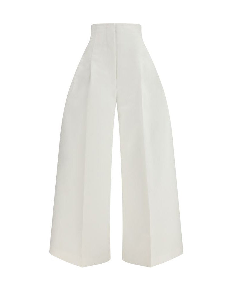 Jacquemus White Cotton Cropped Pant Glam Steals