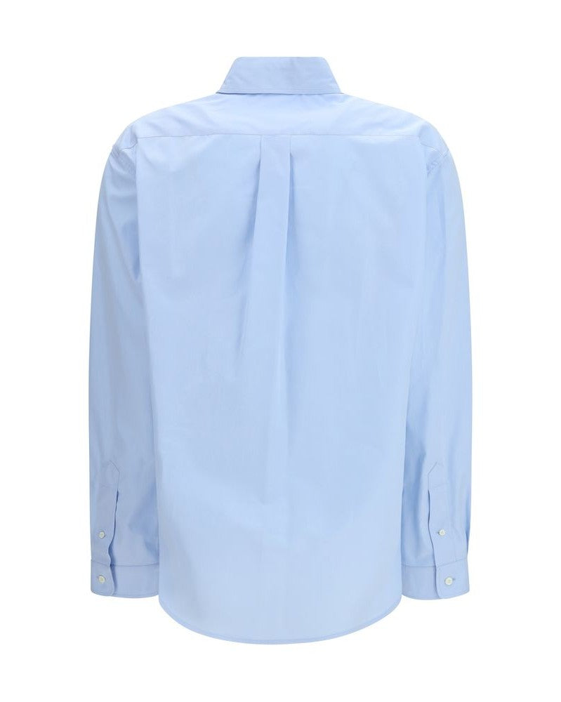Miu Miu Blue Cotton Shirt Glam Steals
