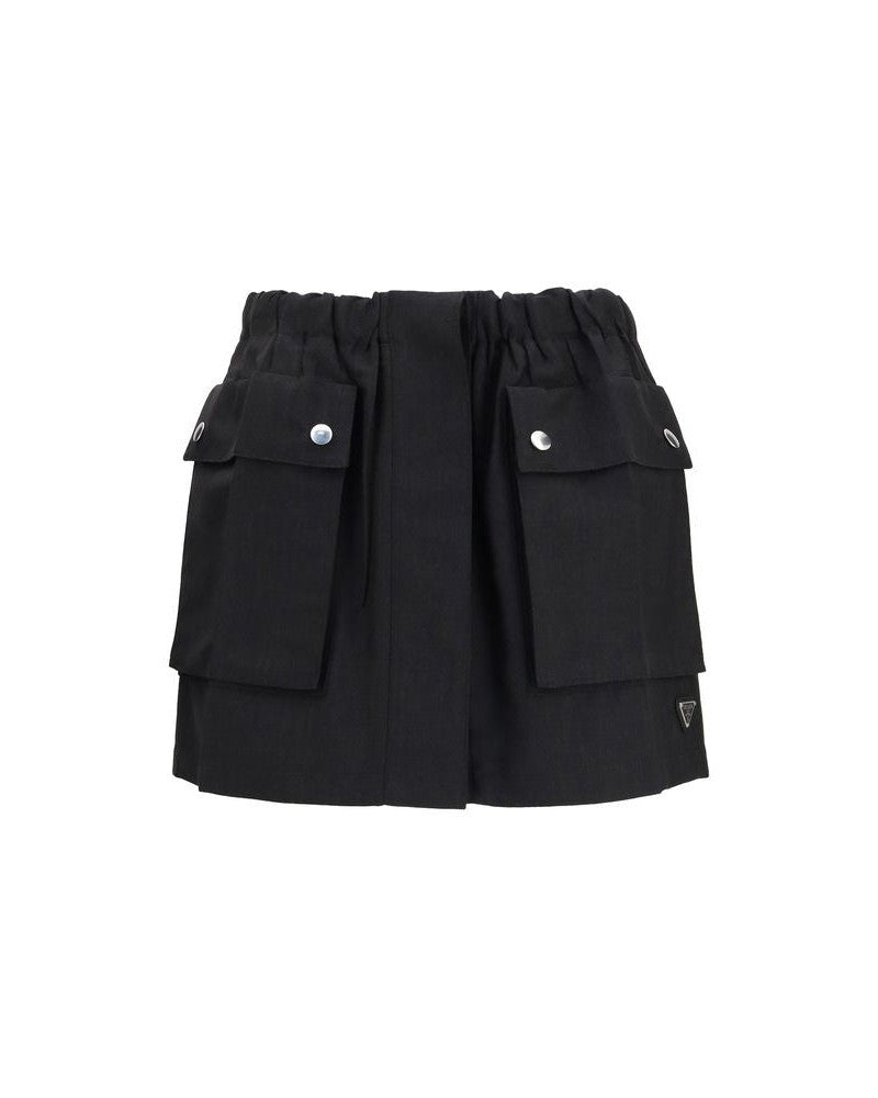 Prada Gray Linen Mini Skirt Glam Steals