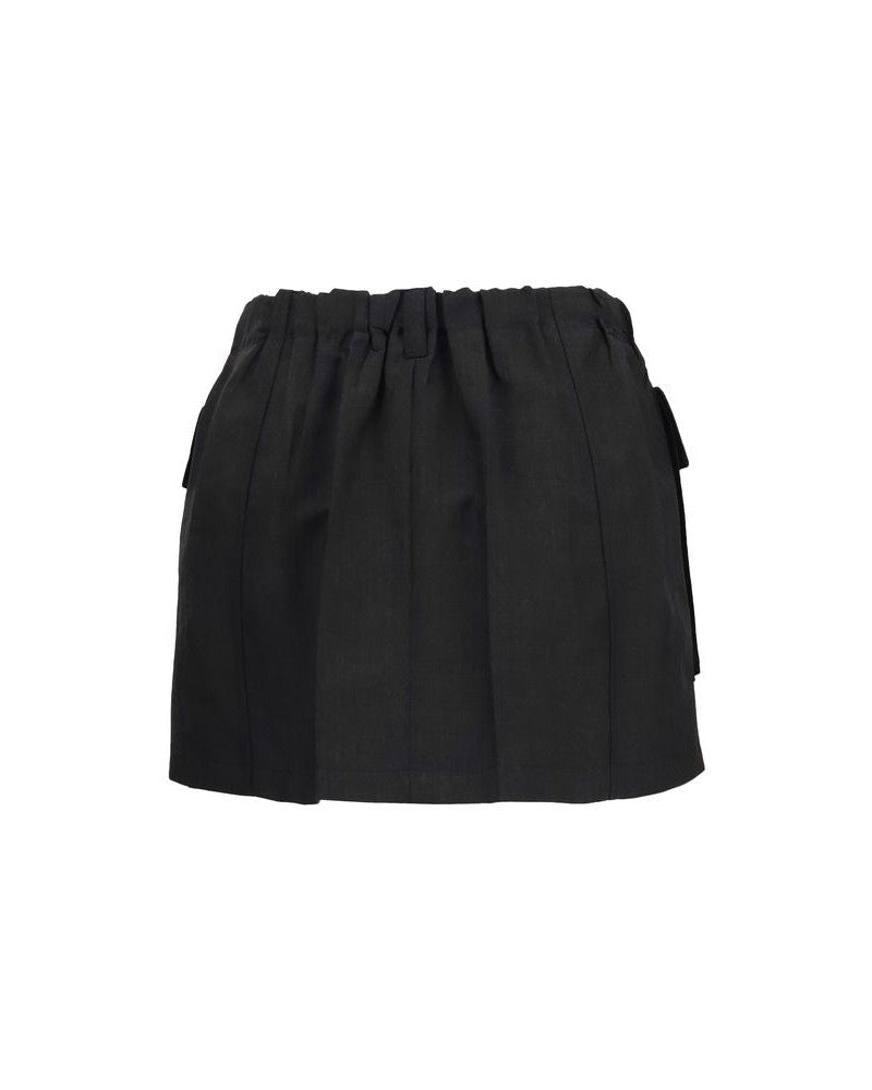 Prada Gray Linen Mini Skirt Glam Steals