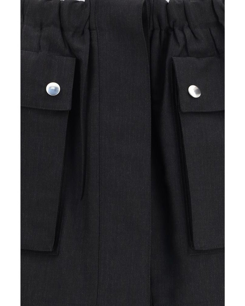 Prada Gray Linen Mini Skirt Glam Steals