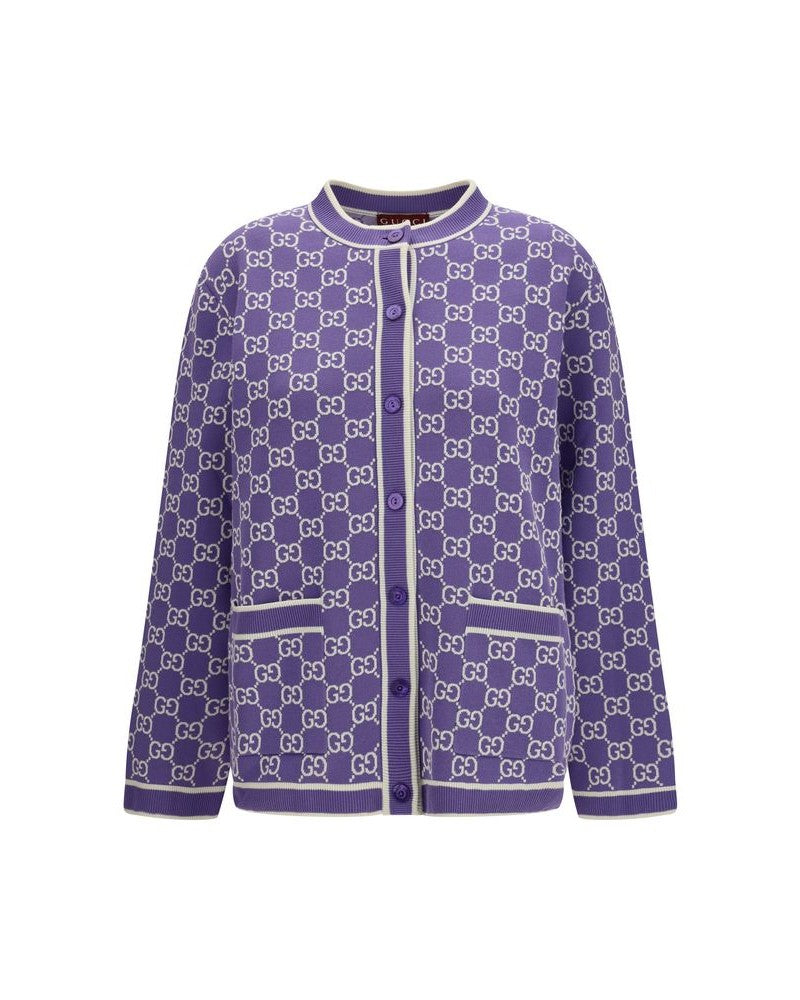 Gucci Purple Cotton Cardigan Glam Steals
