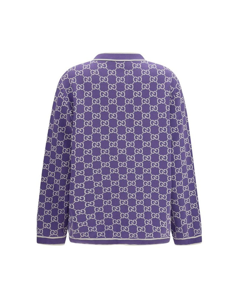 Gucci Purple Cotton Cardigan Glam Steals