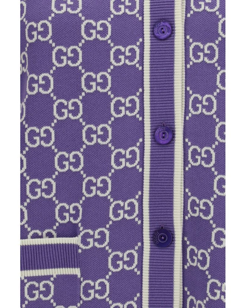 Gucci Purple Cotton Cardigan Glam Steals