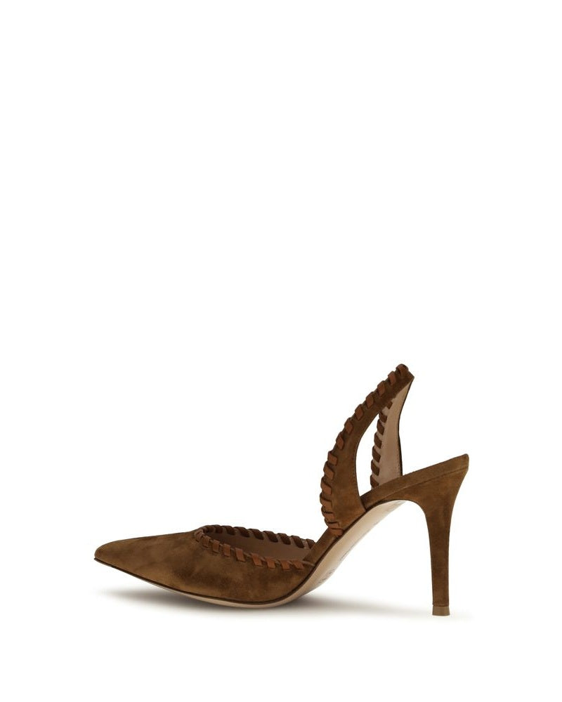 Gianvito Rossi Brown Calf Leather Bos Taurus Pumps Glam Steals