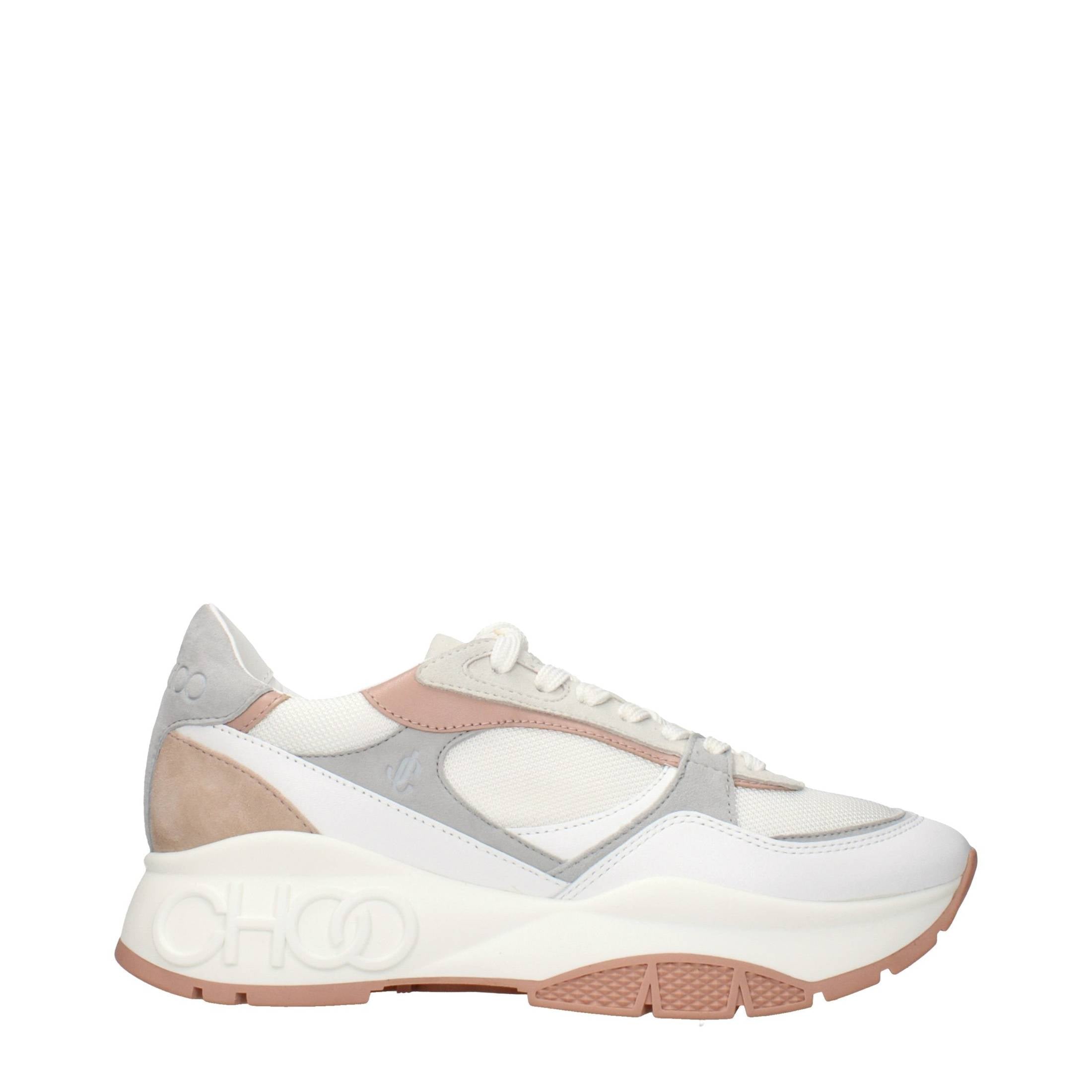 Jimmy Choo White Fabric Sneakers Glam Steals
