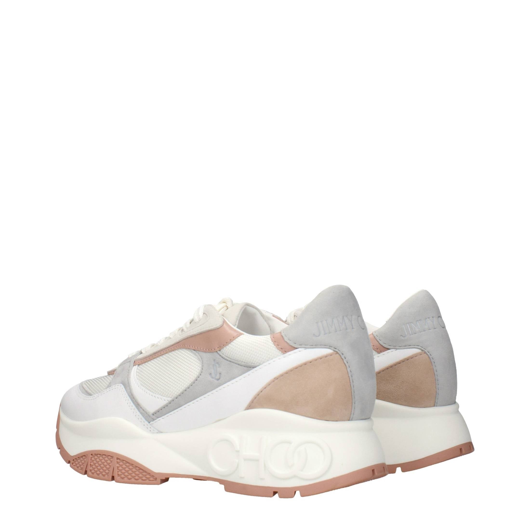 Jimmy Choo White Fabric Sneakers Glam Steals
