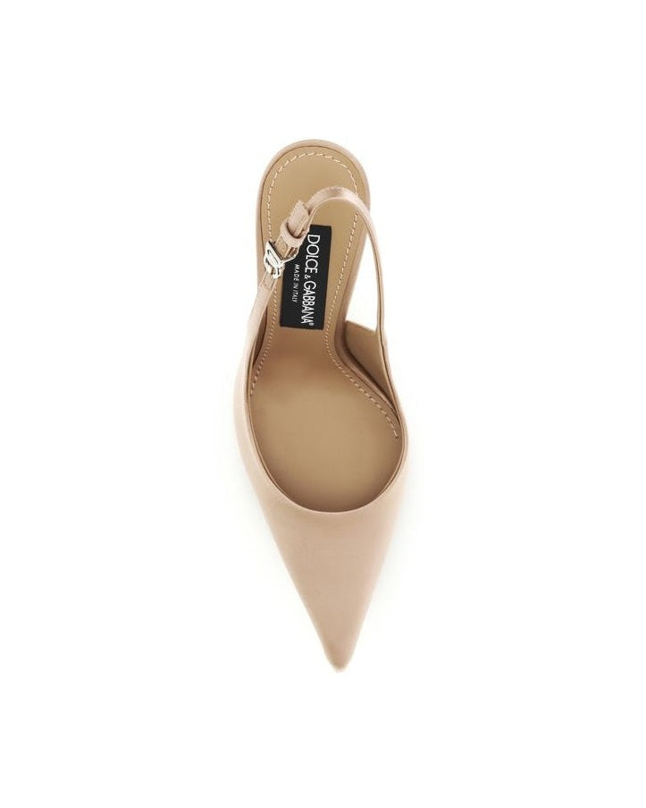 Dolce & Gabbana Beige Viscose High Heel Pumps Glam Steals