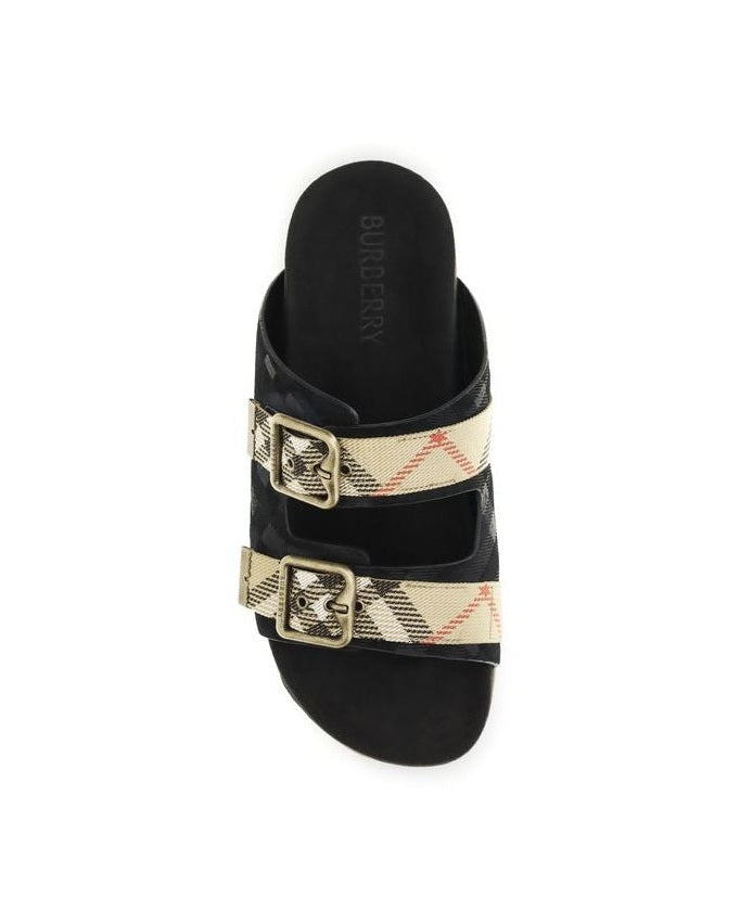 Burberry Black Strap Sandals Glam Steals