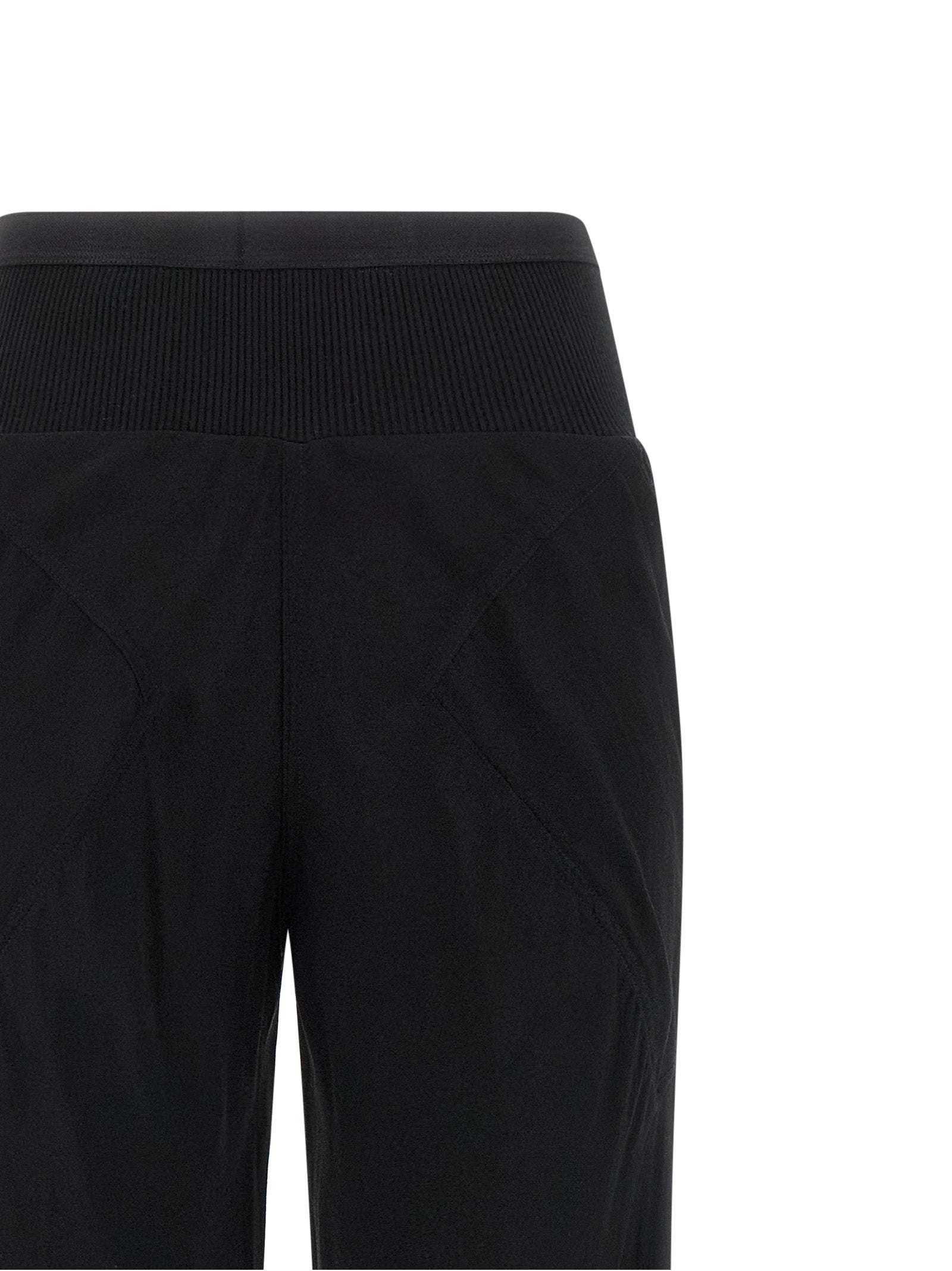 Rick Owens Black Silk Palazzo Pants