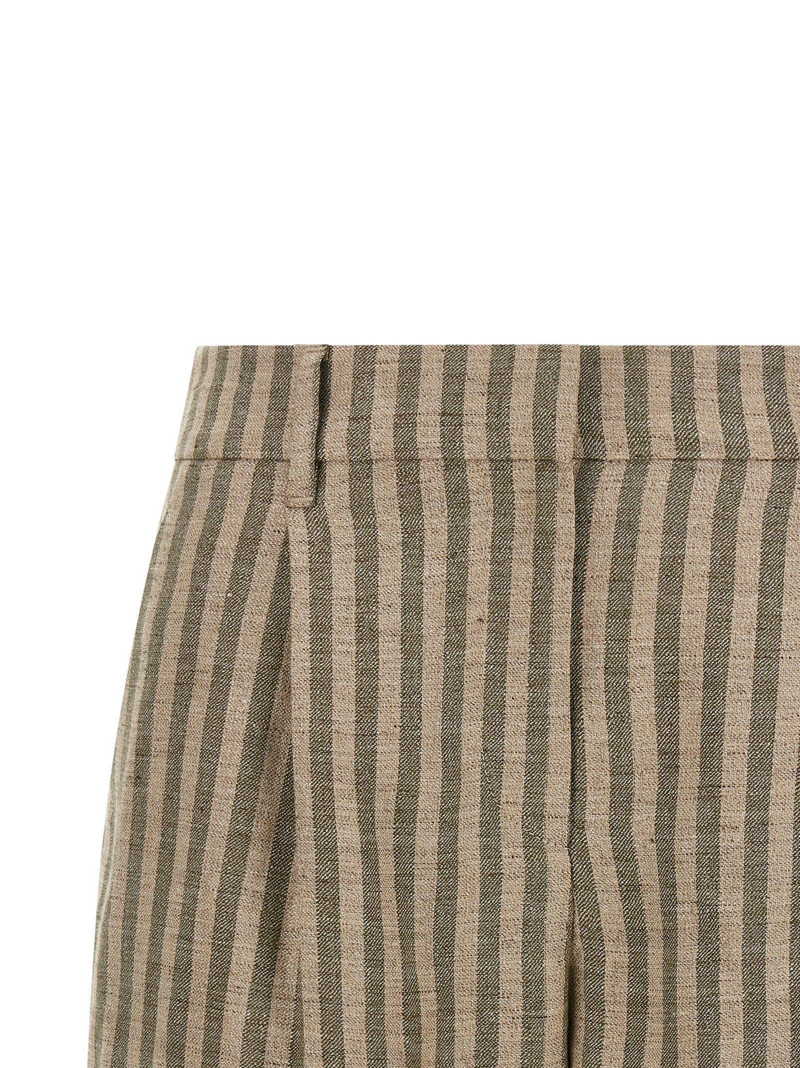 Brunello Cucinelli Striped Beige Bermudas