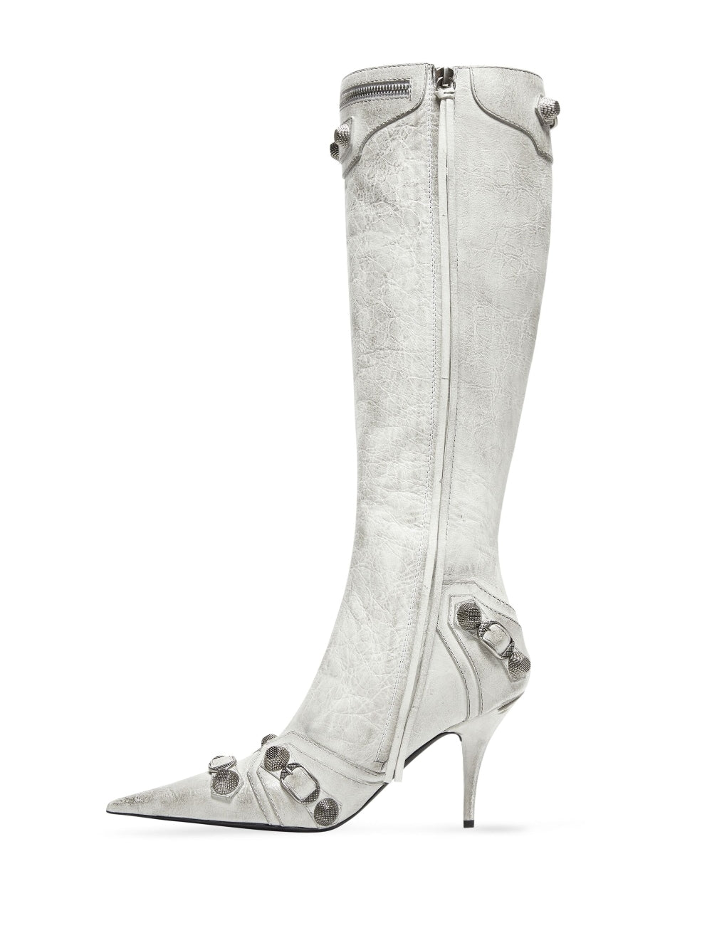 Balenciaga Cagole Leather Boots