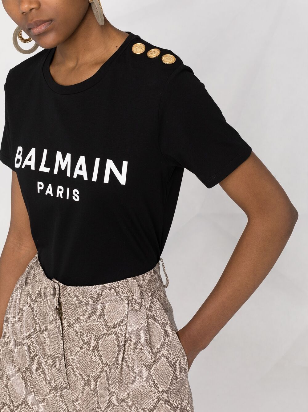 Balmain T-Shirt And Black Polo
