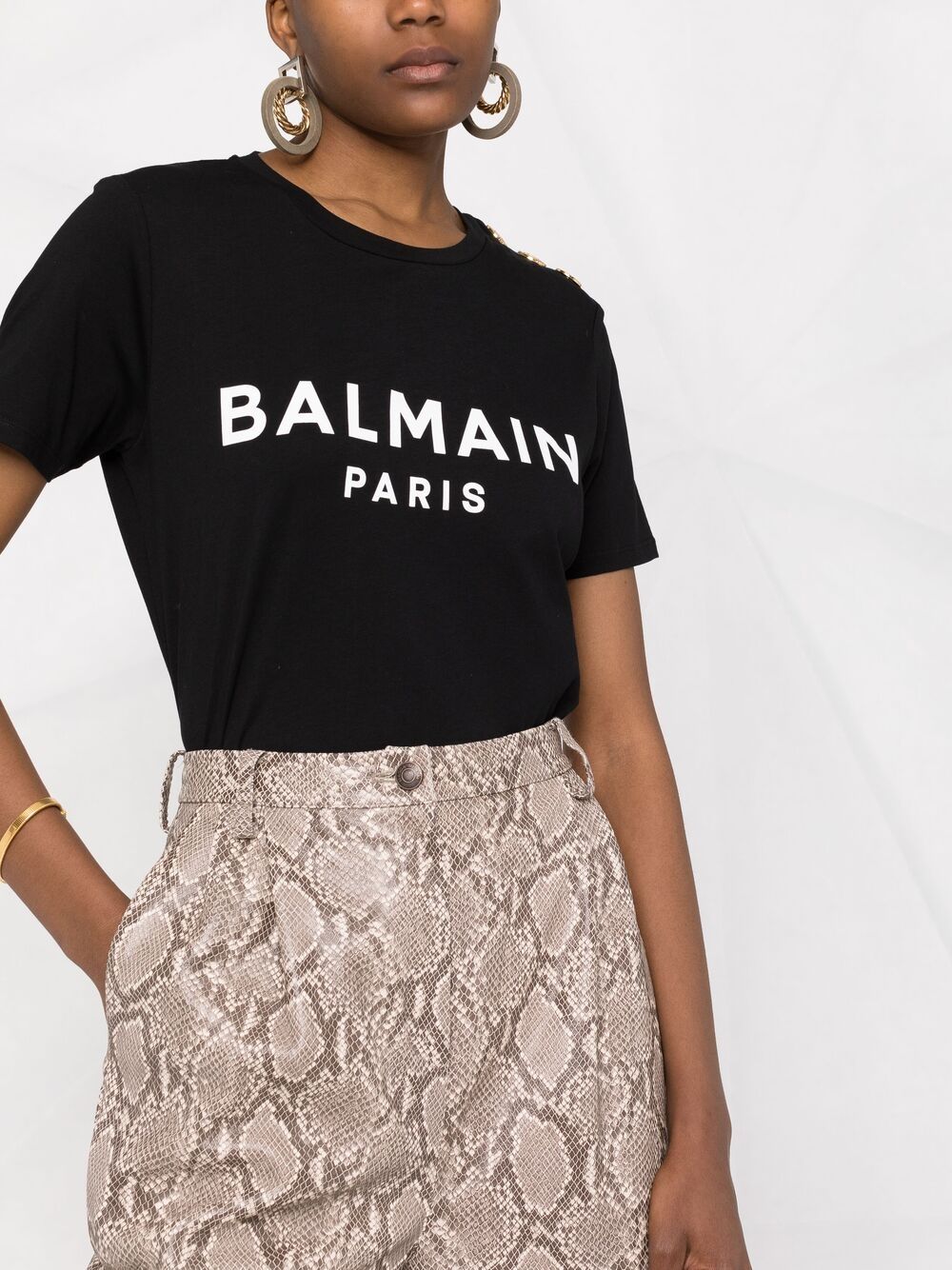 Balmain T-Shirt And Black Polo