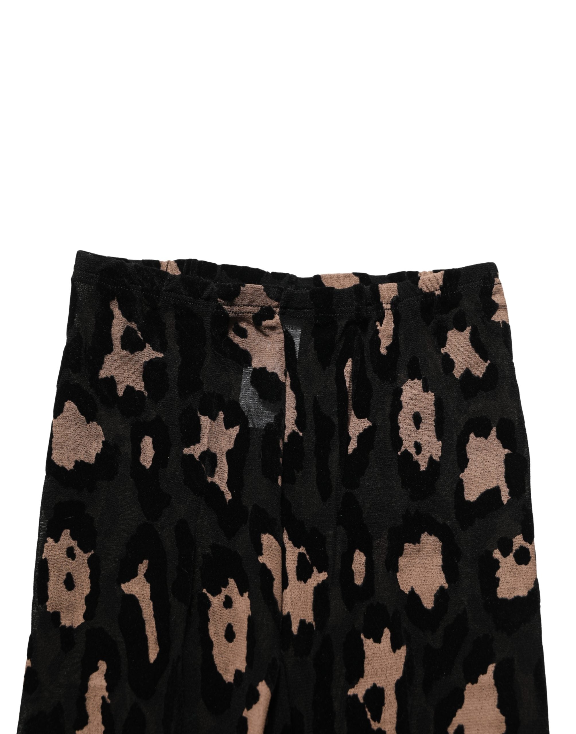 Dolce & Gabbana Leopard Black Pantyhose