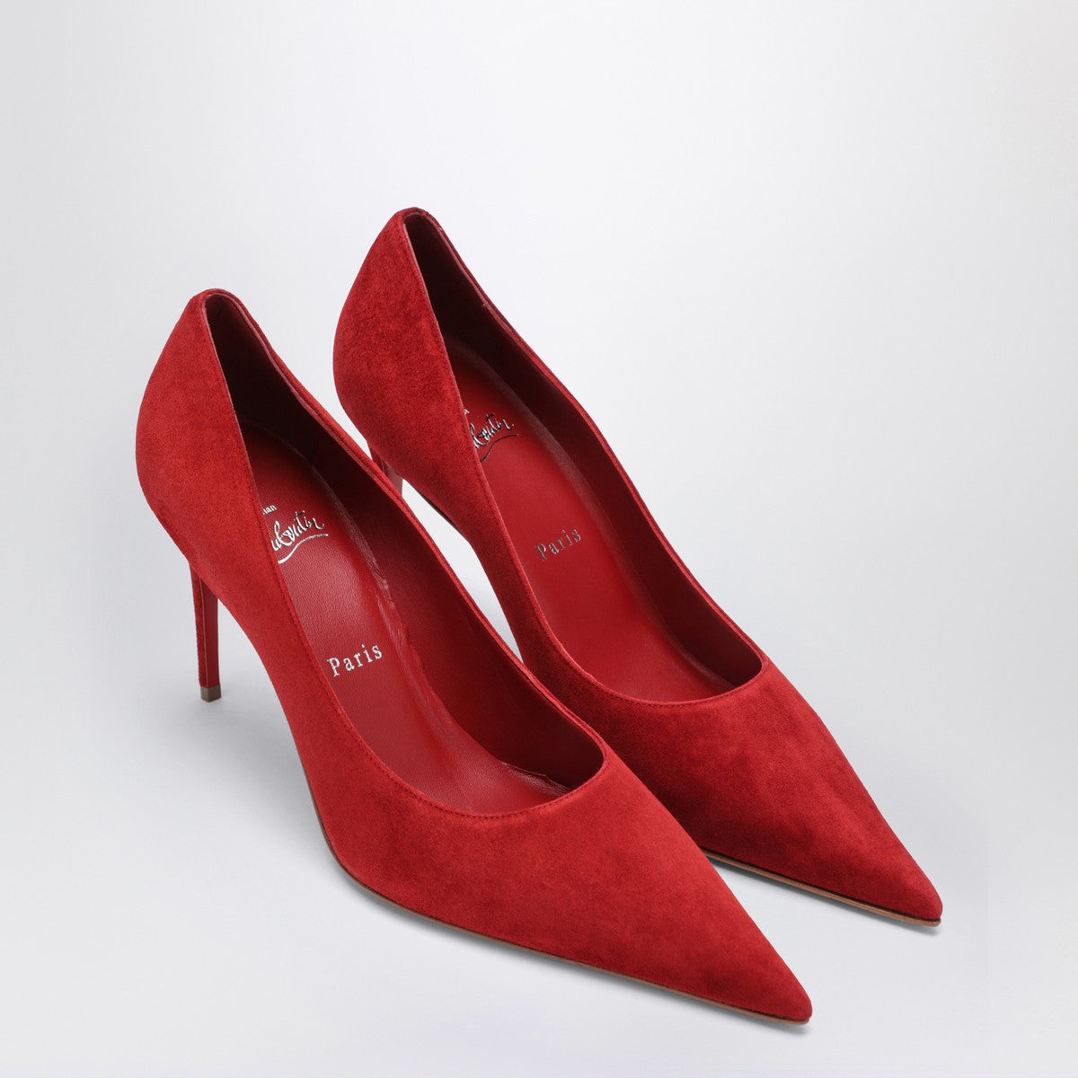 Christian Louboutin Fever red veau velours Miss Z Pumps Glam Steals
