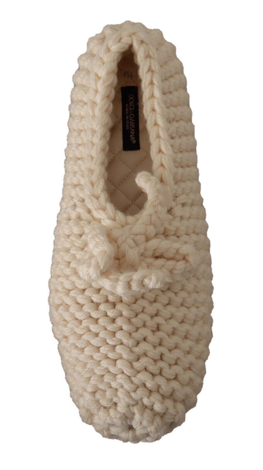 Dolce & Gabbana Wool Chic Knit Ballerina Flats