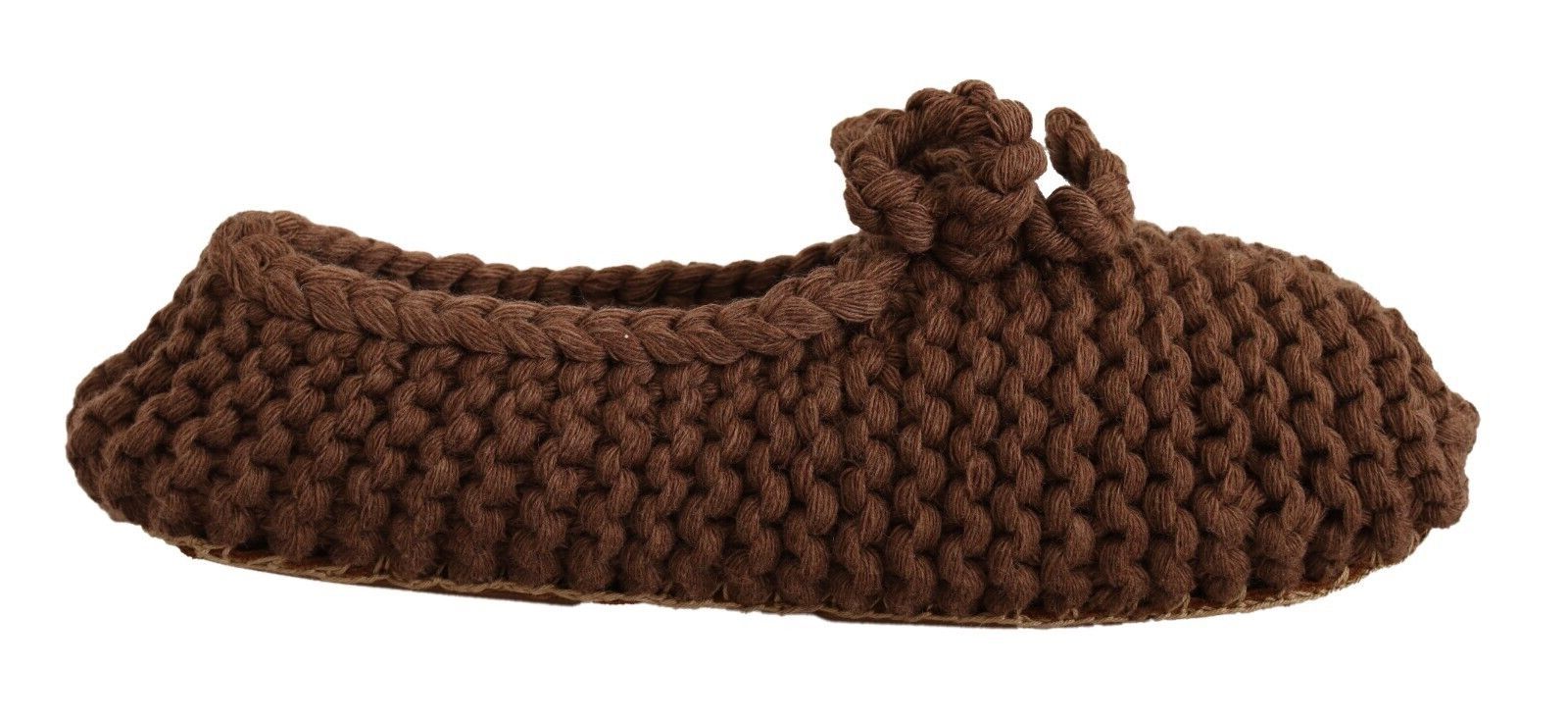 Dolce & Gabbana Wool Elegant Knit Ballerina Flats