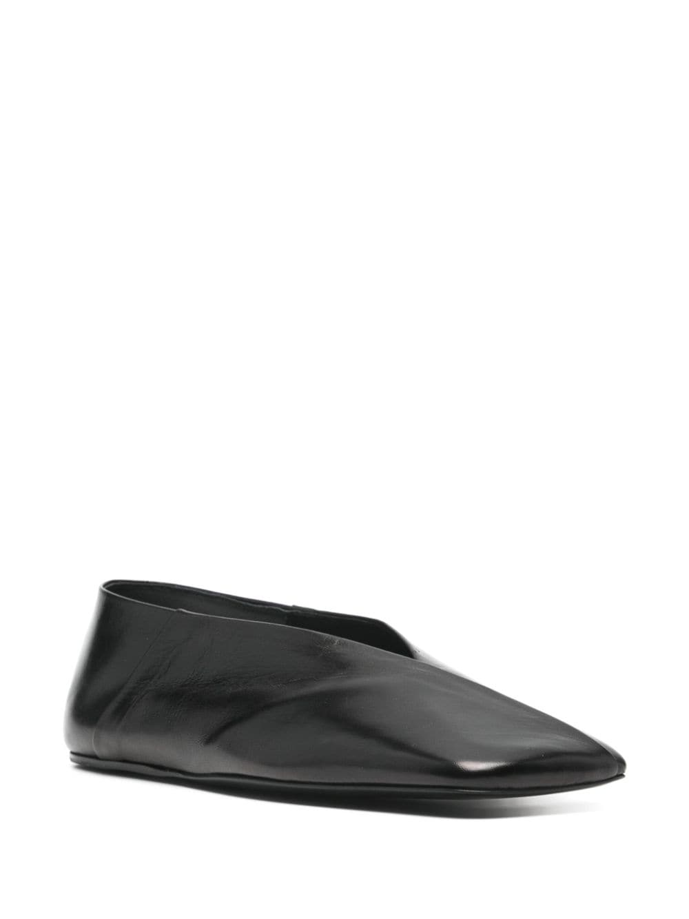 Jil Sander Flat Black Shoes