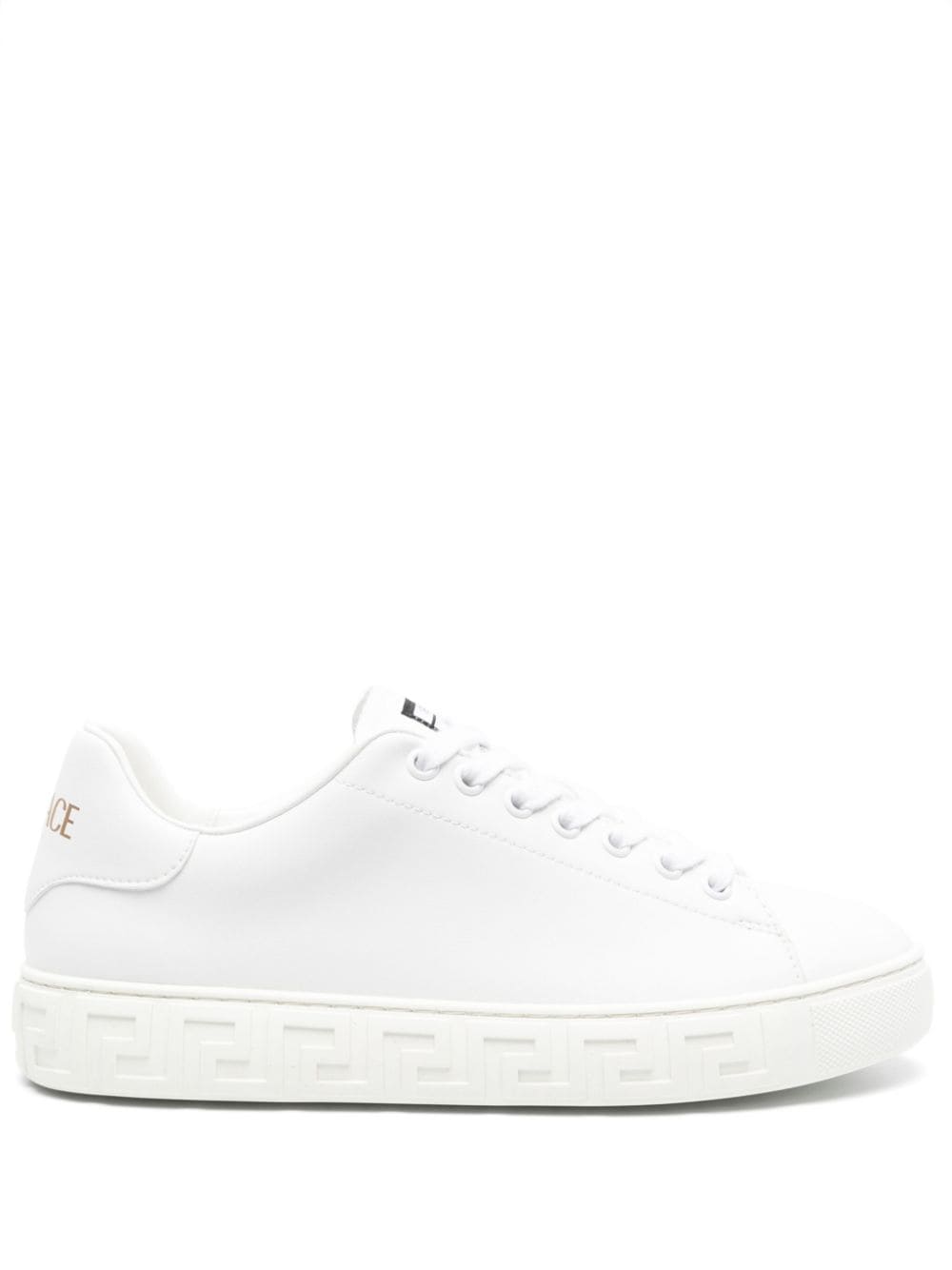Versace Greca Faux Leather Sneakers
