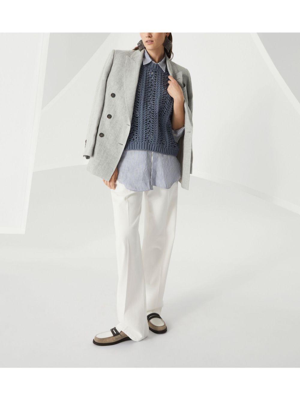 Brunello Cucinelli Jackets Grey Light
