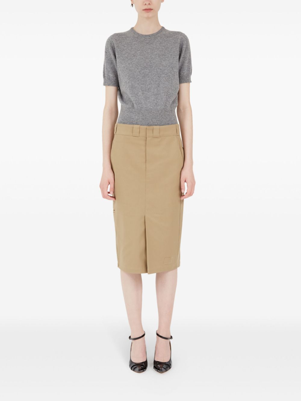 Maison Margiela Camel Skirt - Bottoms - For Women - GlamSteals