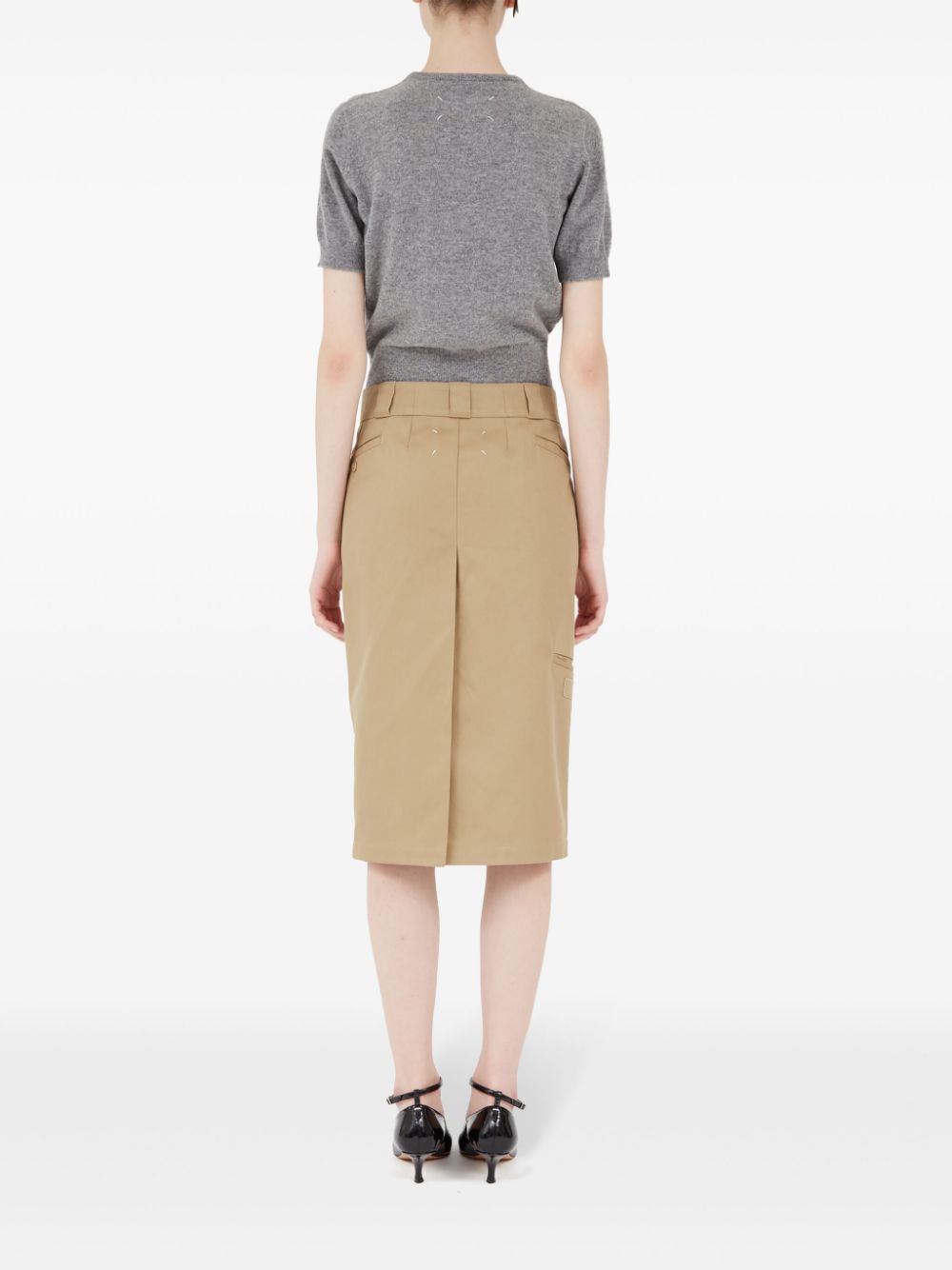 Maison Margiela Camel Skirt - Bottoms - For Women - GlamSteals