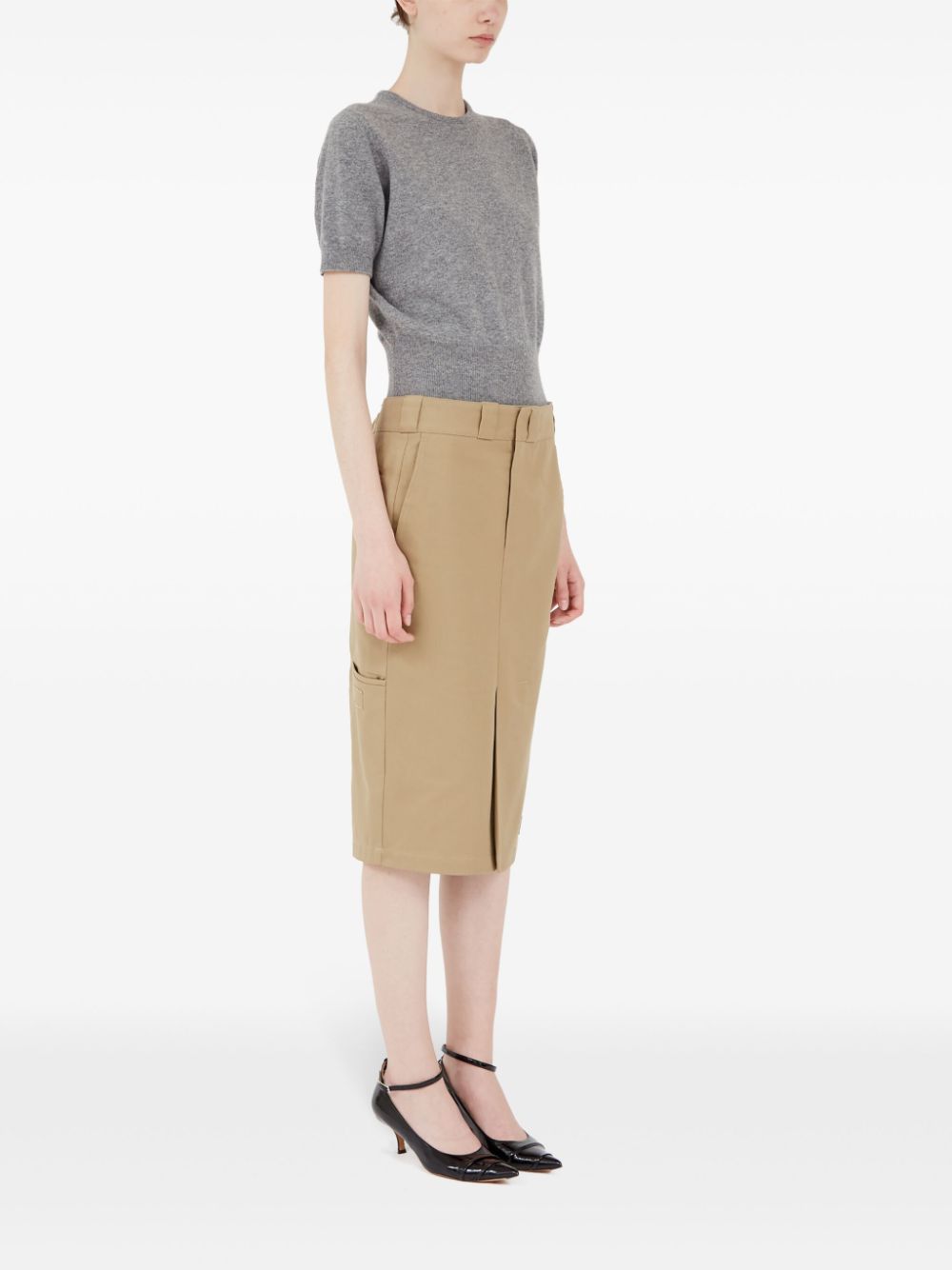 Maison Margiela Camel Skirt - Bottoms - For Women - GlamSteals