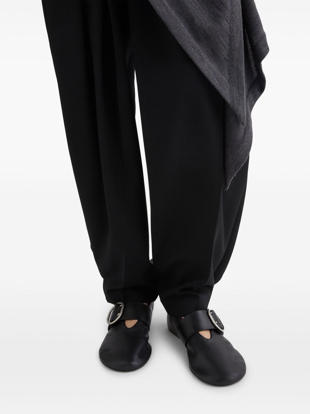 Jil Sander Flat Shoes Black - Flats - For Women - GlamSteals