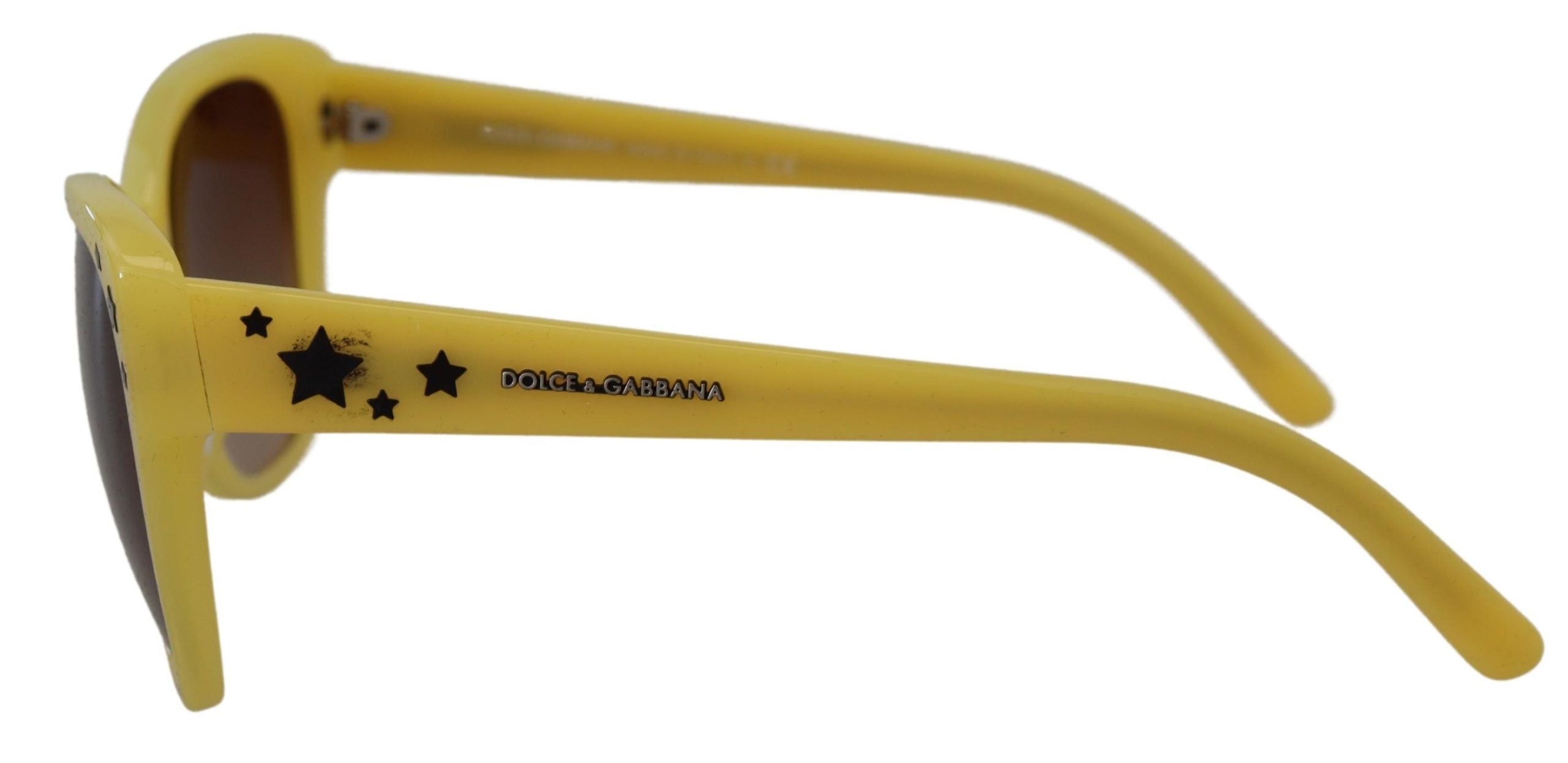 Dolce & Gabbana Yellow Acetate Frame Stars Embellishment Sunglasses Glam Steals