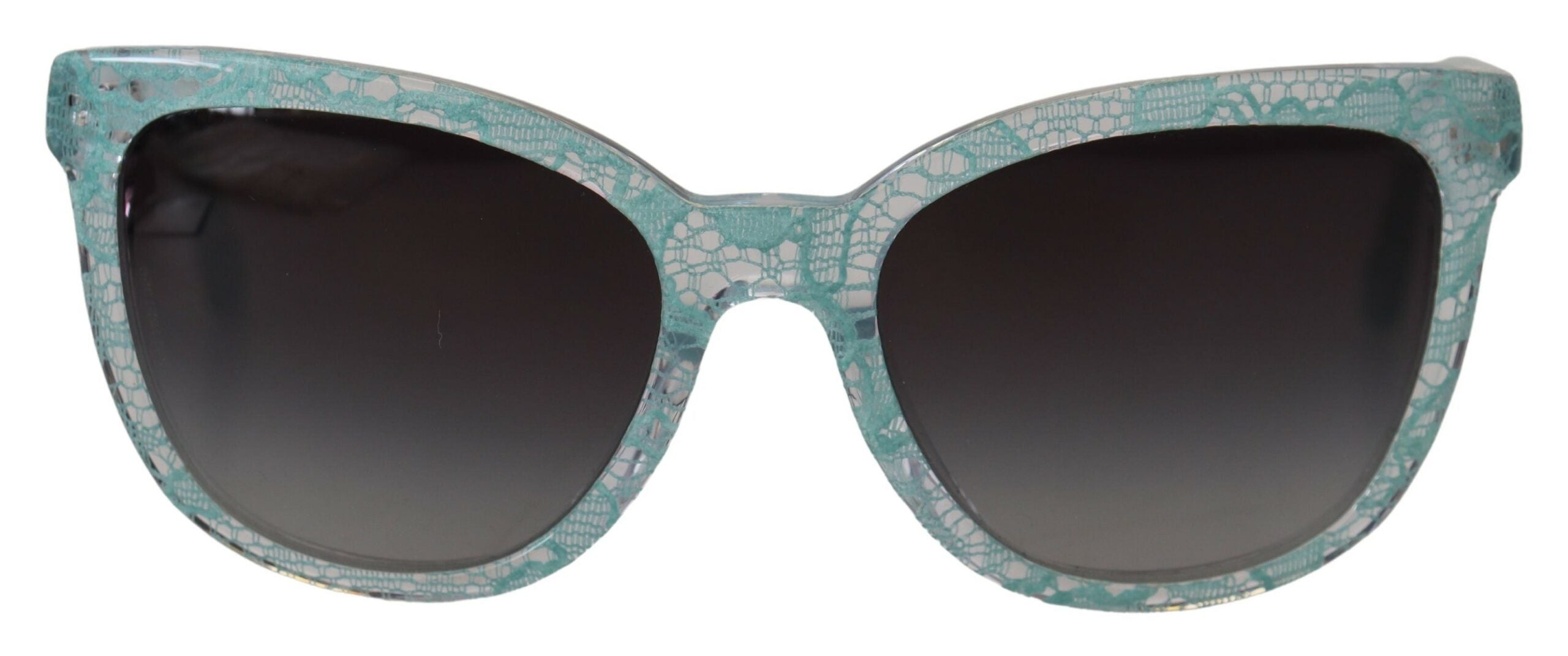 Dolce & Gabbana Blue Crystal Acetate Butterfly Sunglasses