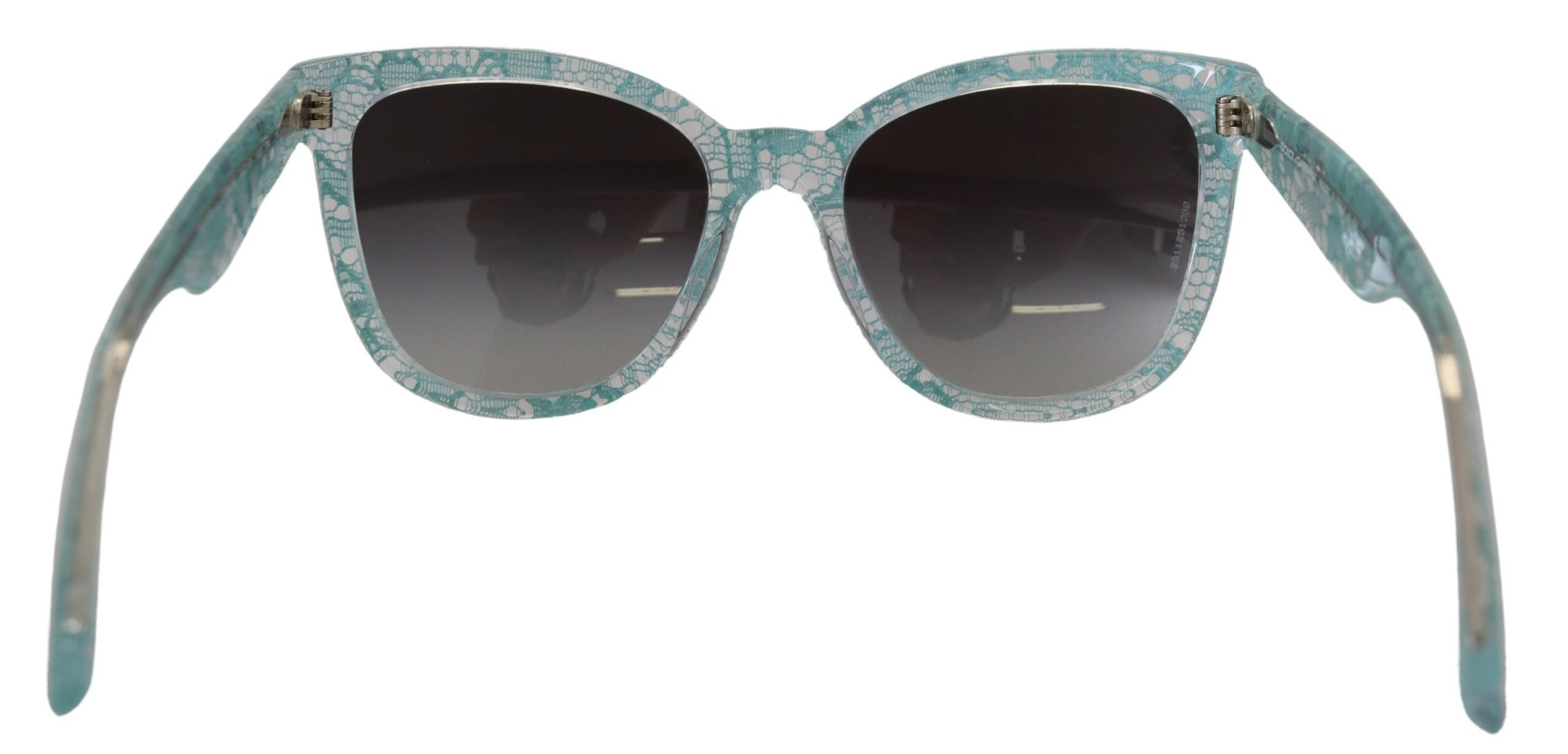 Dolce & Gabbana Blue Crystal Acetate Butterfly Sunglasses