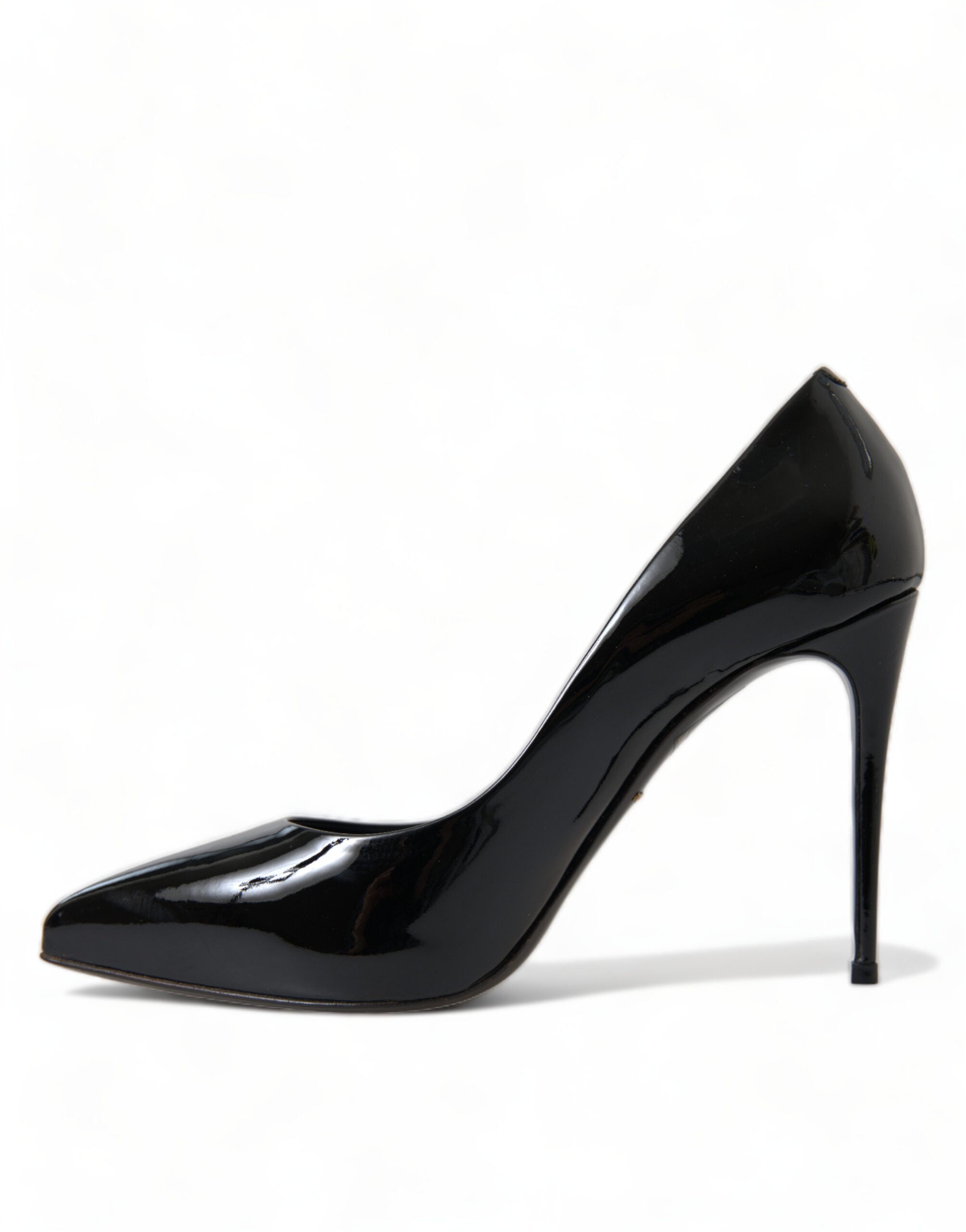 Dolce & Gabbana Elegant Patent Stiletto Black Heels