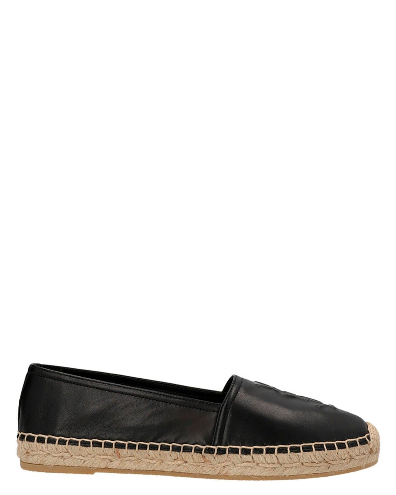 Saint Laurent Leather Logo Espadrilles Glam Steals