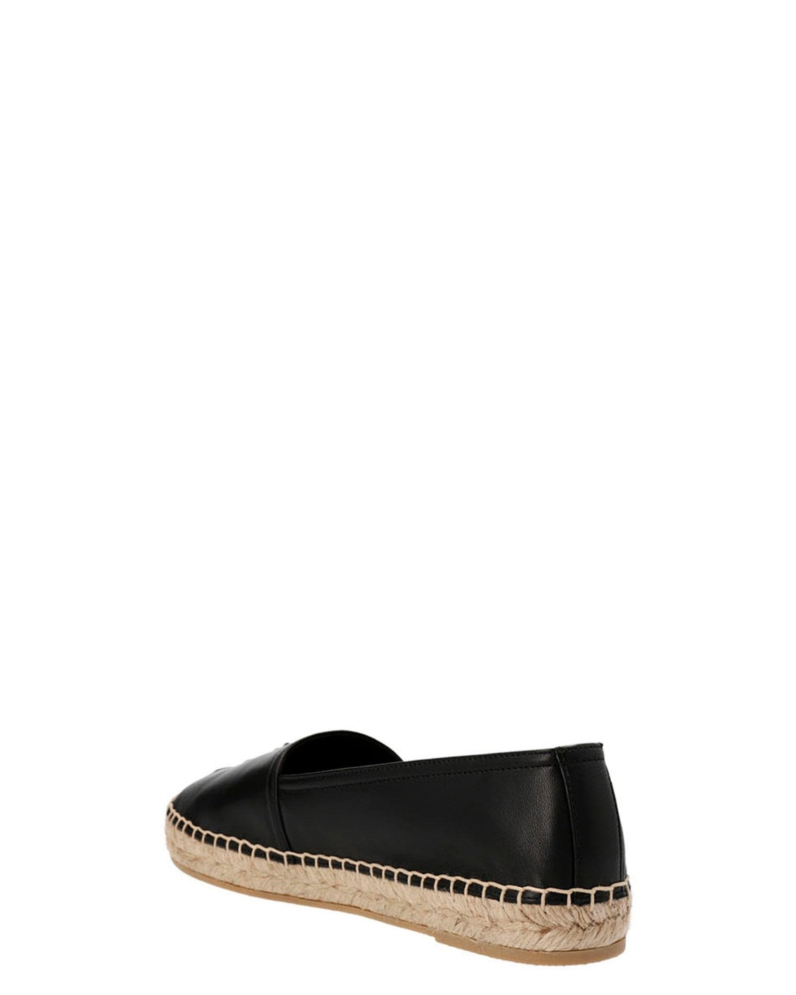 Saint Laurent Leather Logo Espadrilles Glam Steals