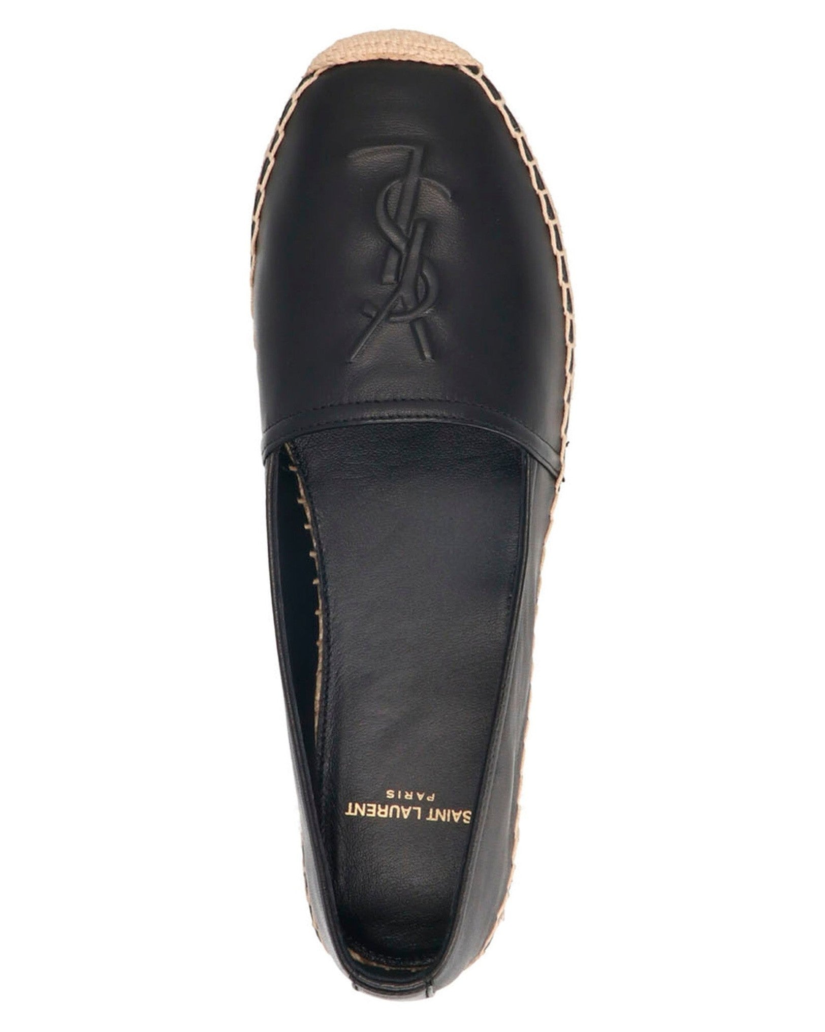 Saint Laurent Leather Logo Espadrilles Glam Steals