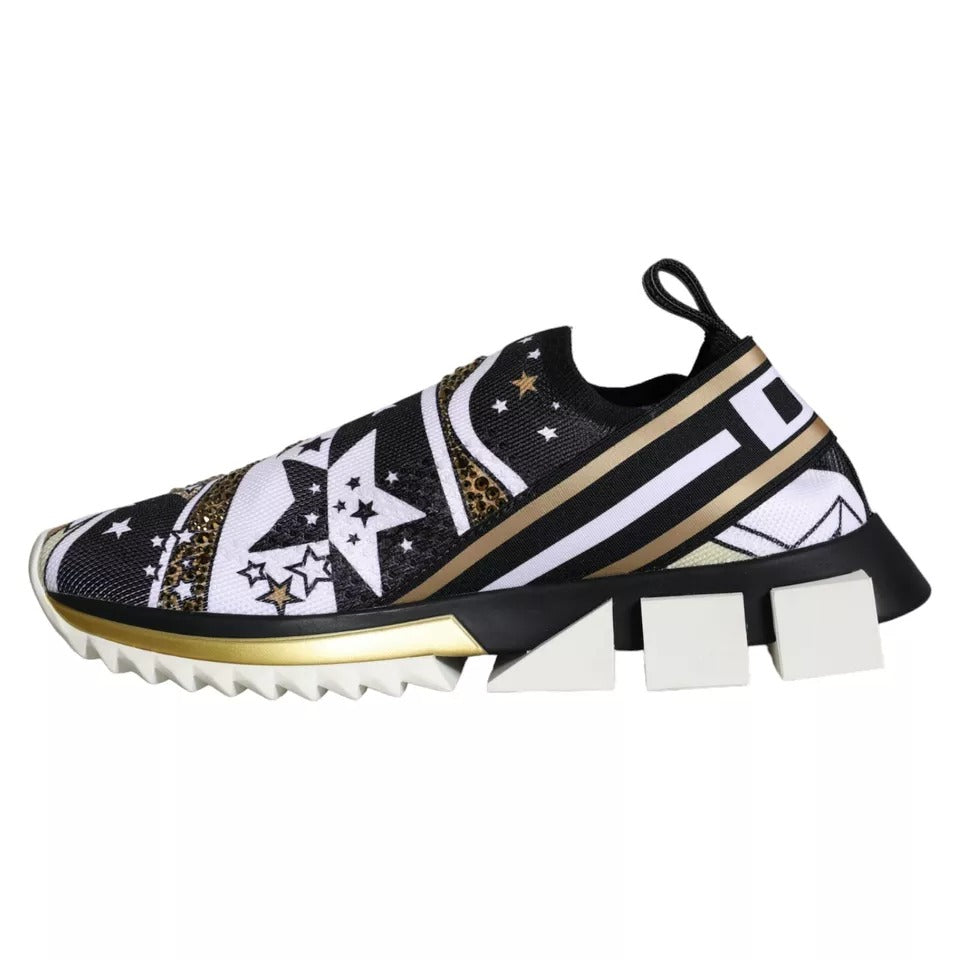Dolce & Gabbana Multicolor Comet Star Print Sorrento Sneakers Glam Steals
