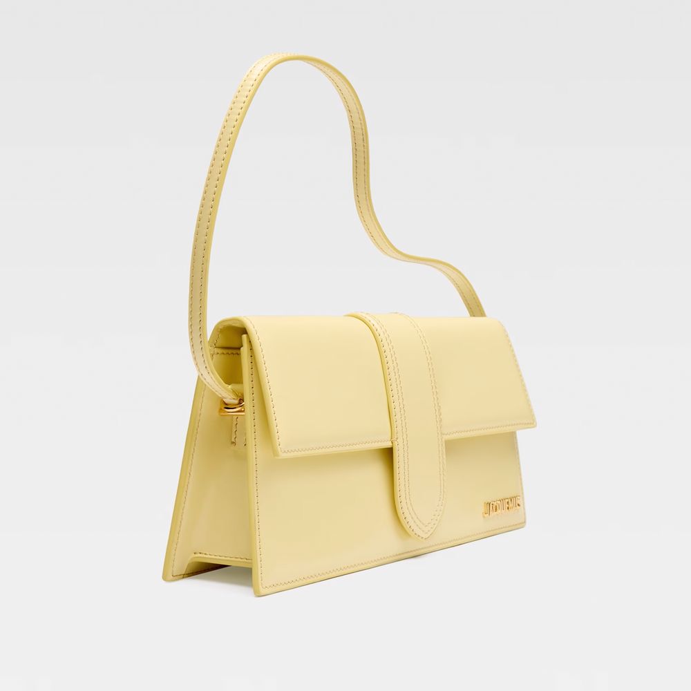Jacquemus Leather Yellow Handbag