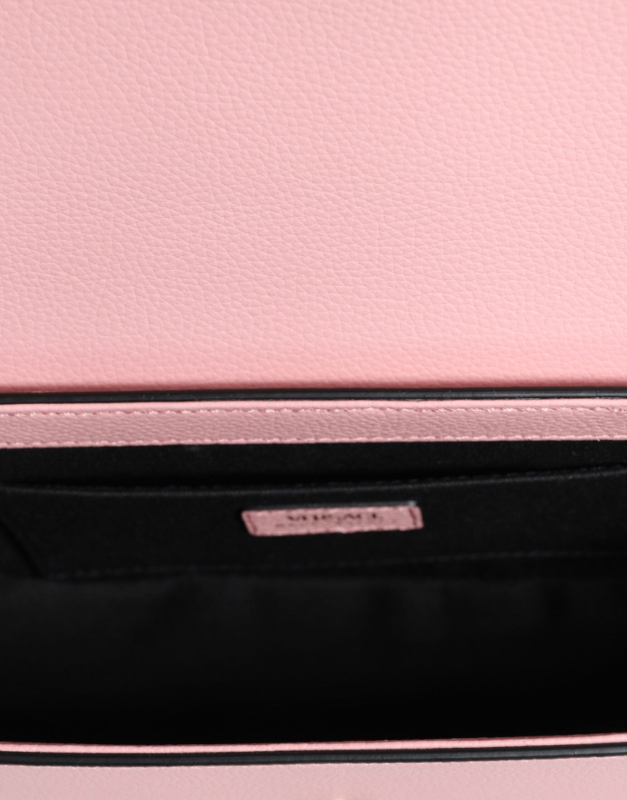 Versace Grainy Calf Leather Logo Crossbody Shoulder Pink Bag