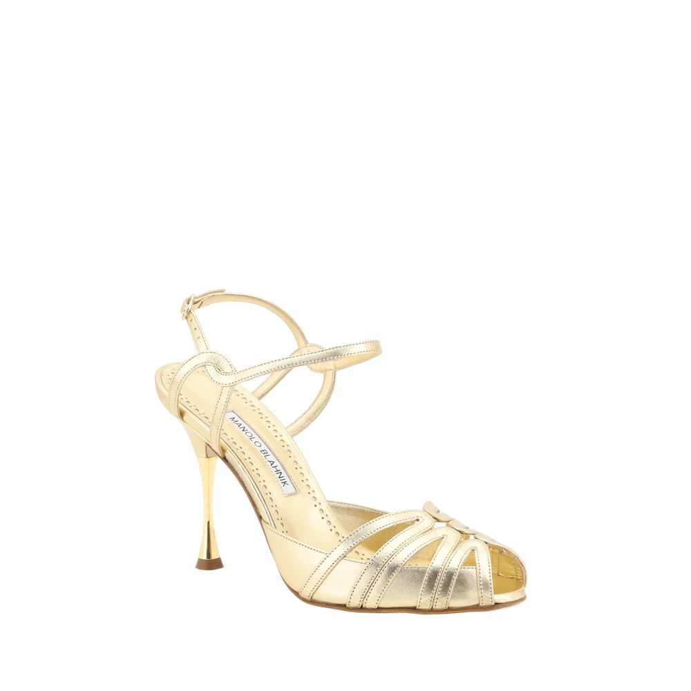 Manolo Blahnik Makanak Nappa Sandals