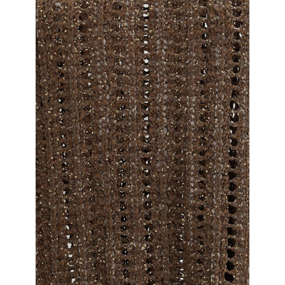 Brunello Cucinelli Sweater In Perforated Knit
